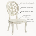 Chaise de salle à manger ovale de style baroque de vente chaude
